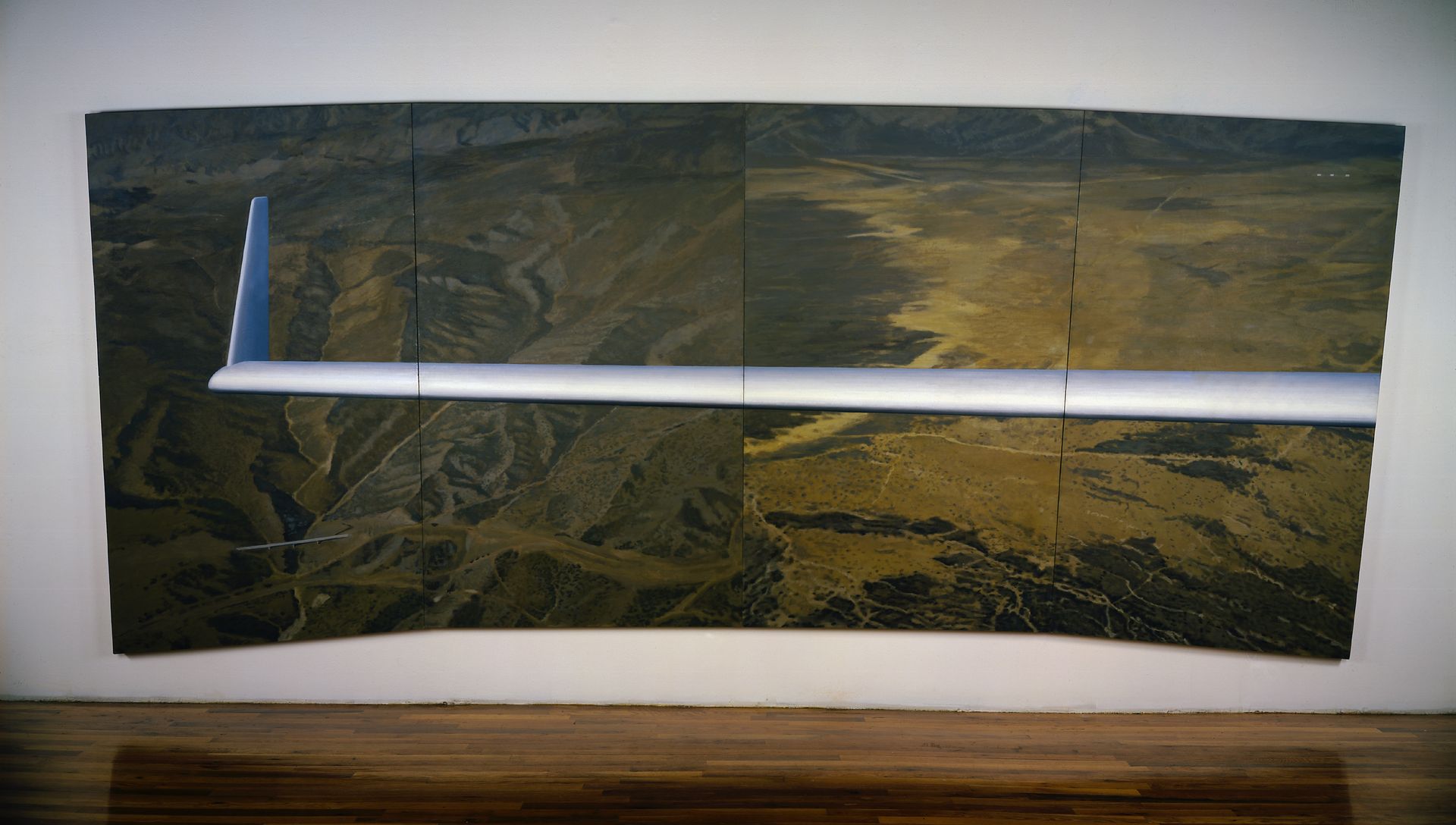 Basin and Range, 1986, oil on canvas, 88 x 203 inches