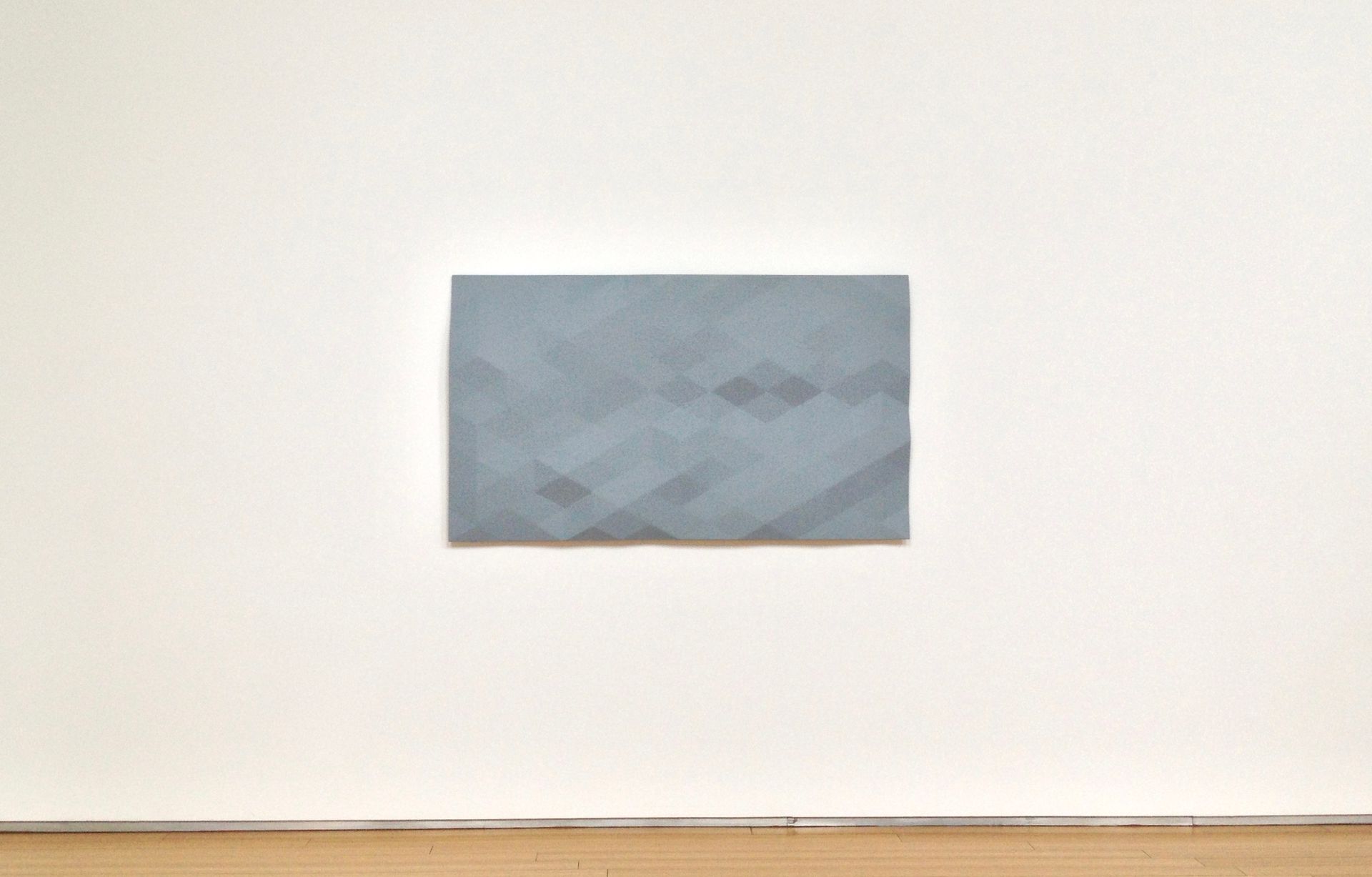 Upper Kern River / 10 (blue gray), 2008, oil on plywood, 35 x 61 inches