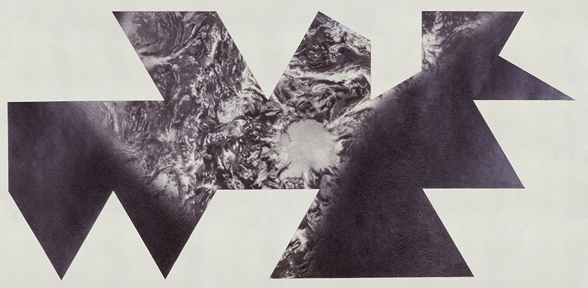 Eddies & Whorls - Pacific Ocean, 1986, Graphite on paper