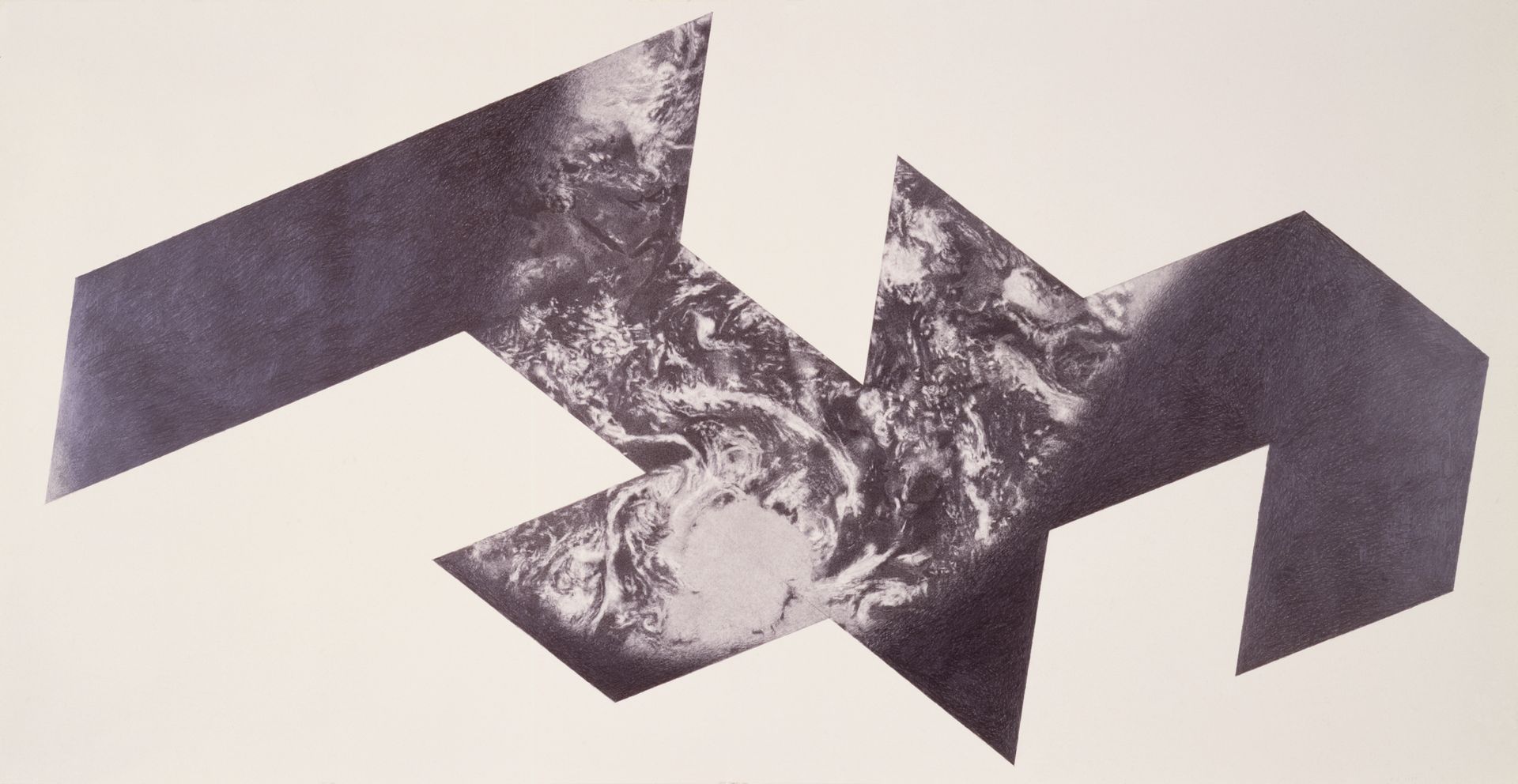 Study for Genius of the Shore II, 1987, graphite on paper, 36 x 71 inches