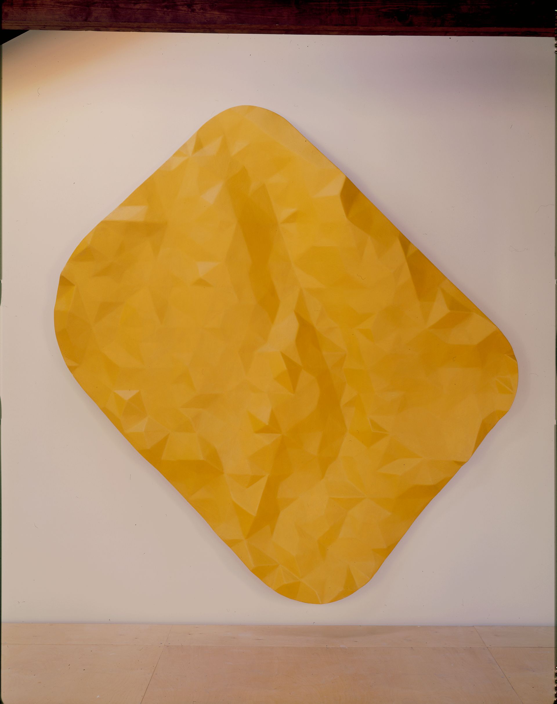 Lyell Fork / 4 (aureolin yellow), 1994, oil on plywood, 95 x 89 inches