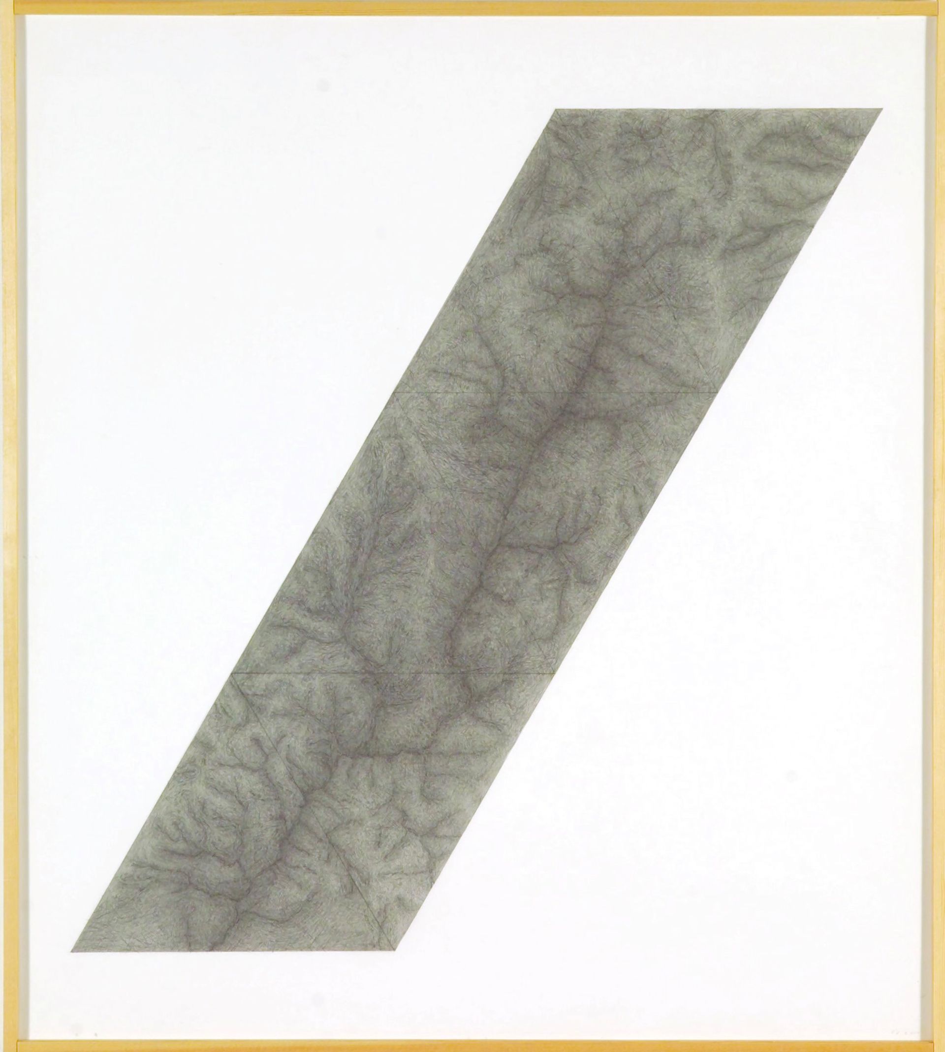 Upper Kern River, 2006, graphite on paper, 28 x 25 inches