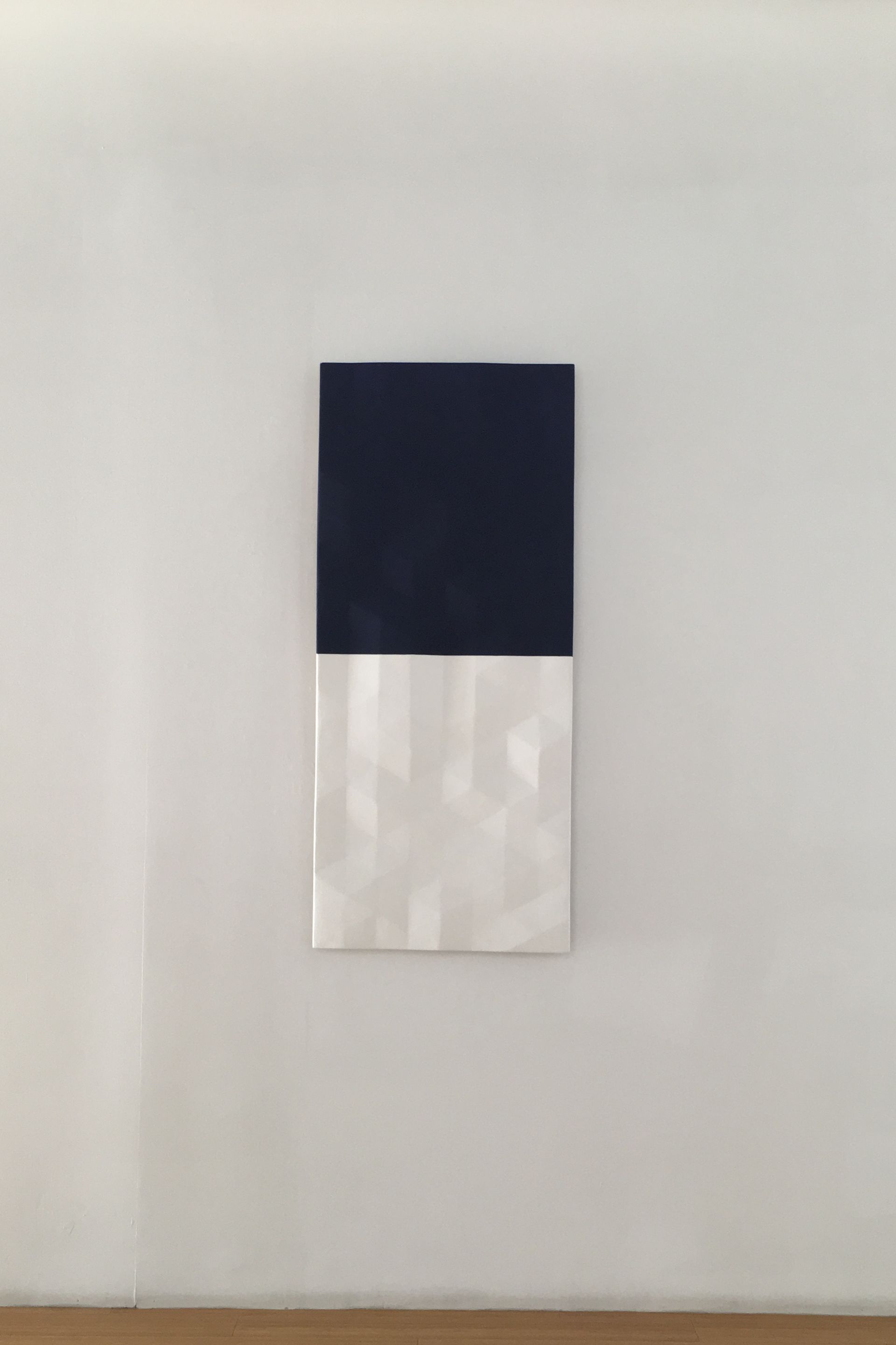 Upper Merced River / 1 (blue and white), 2012, Oil on plywood